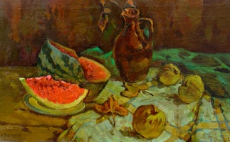 Still life with water-melon