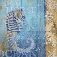 Sea Horse and Sea- Art Licensing