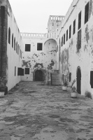 slave castle courtyard