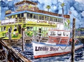 Clearwater Beach Florida Boat Art