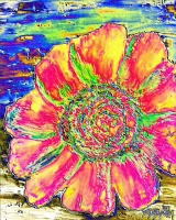 Oil Sunflower digital art