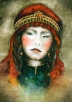 Portrait of nomad woman