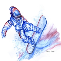 snowboard downhill
