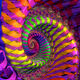 Title: Coloured Spiral wheel