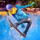 Title: Skateboarding on Water