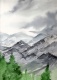 Title: Mountains landscape painting