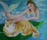 Title: mermaid and cat