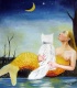 Title: mermaid and moon