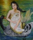 Title: mermaid and swan