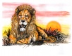 Title: Lion on the Savanna