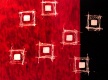 Title: Squares on Black and Red