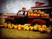 Title: Vintage Truck and Pumpkins