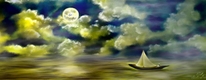 Title: Moonlight sail