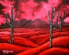 Title: southwestern abstract red painting