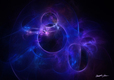 Title: Blue and Purple Circles 1