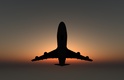 Title: Plane Sunset