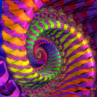 Coloured Spiral wheel