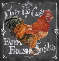 Rooster on Chalkboard II- Art Licen