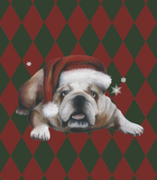 Christmas Bulldog