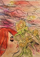 Sunflowers and Starlight