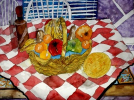 still life fruit basket 3