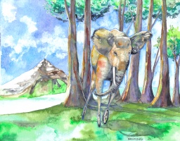 The fast rolling Elephant