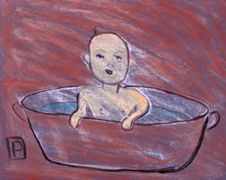Baby in a bath