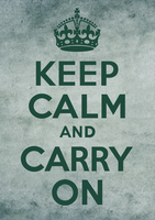 Keep Calm and Carry On Grunge Art