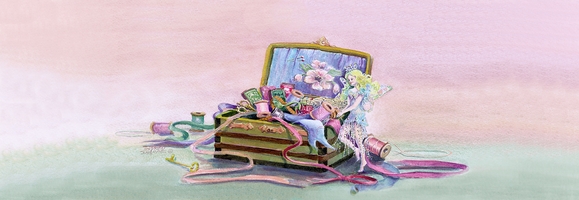 SEWING BOX FAERIE by SHARON SHARPE