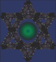 Blue Background Flower Star