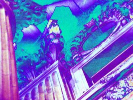 cool blue bank abstract