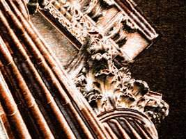 oldbank at night abstract