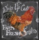 Title: Rooster on Chalkboard II- Art Licen