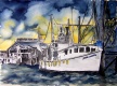 Title: Tybee Island Georgia Shrimp Boat